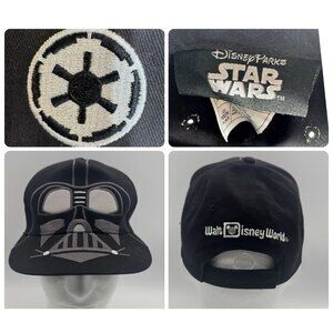 Official Disney Parks Hat Cap Star Wars Embroidered Darth Vader Youth 54-58cm